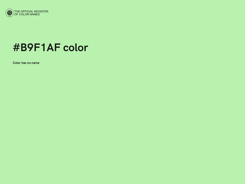 #B9F1AF color image