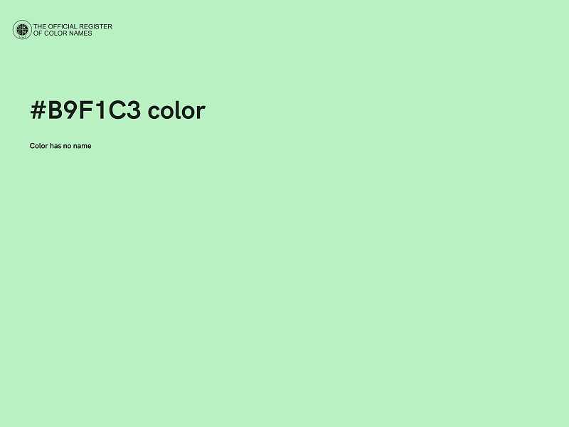 #B9F1C3 color image