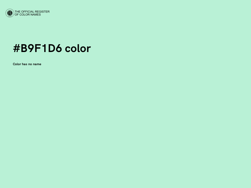 #B9F1D6 color image