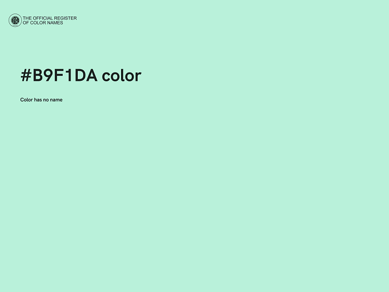 #B9F1DA color image