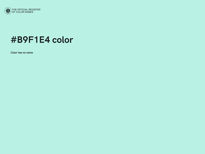 #B9F1E4 color image