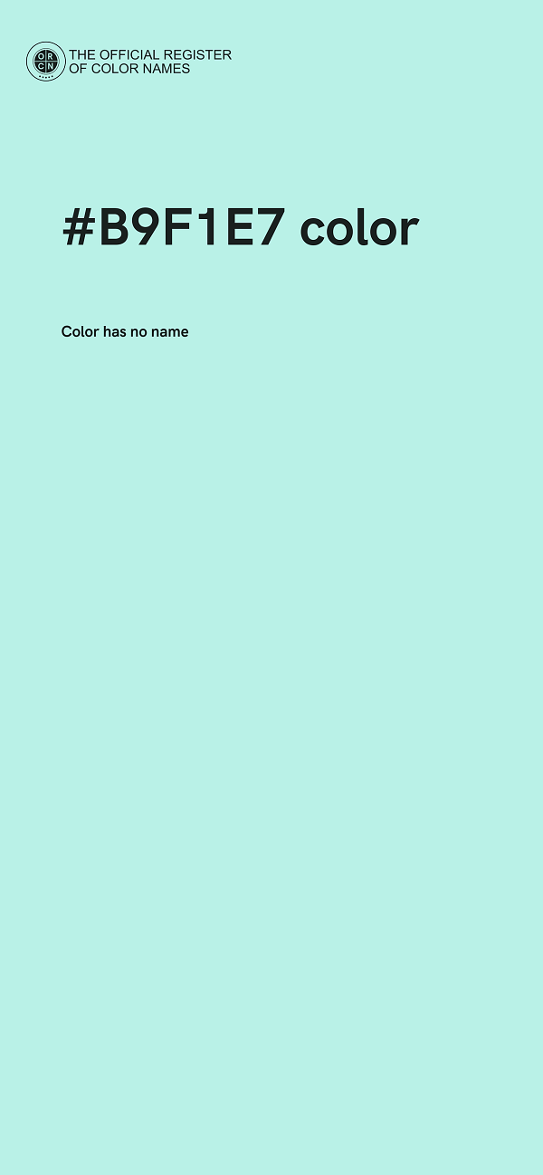 #B9F1E7 color image