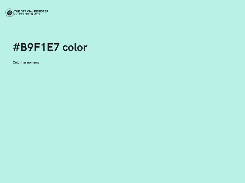 #B9F1E7 color image