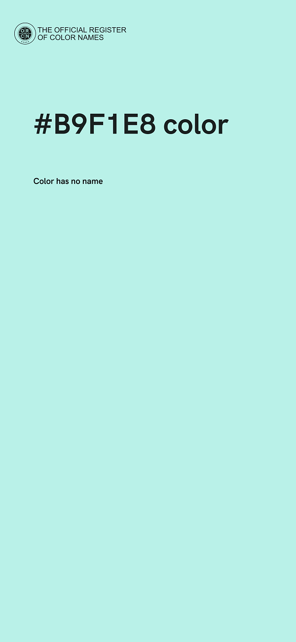 #B9F1E8 color image