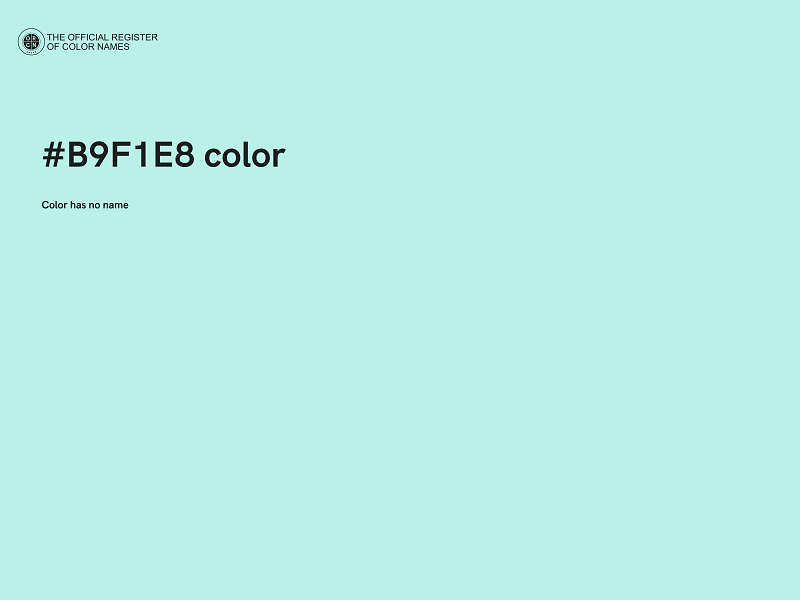 #B9F1E8 color image