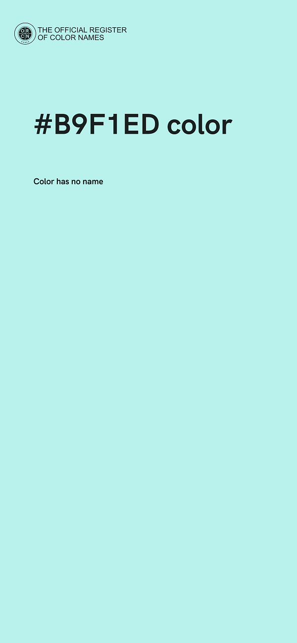 #B9F1ED color image