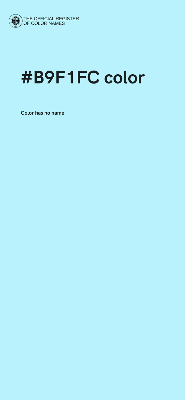 #B9F1FC color image