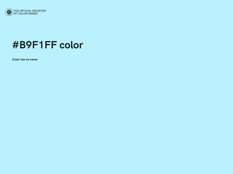 #B9F1FF color image