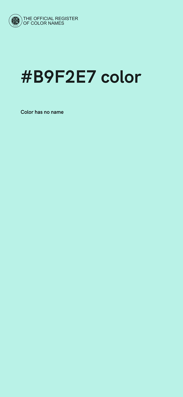 #B9F2E7 color image