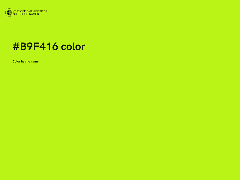 #B9F416 color image