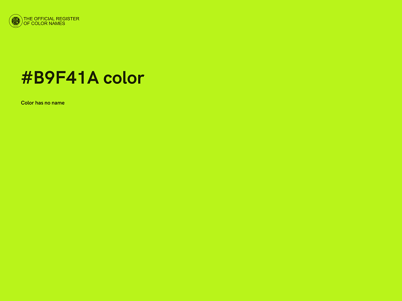 #B9F41A color image