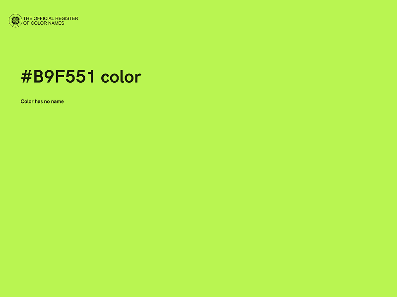 #B9F551 color image