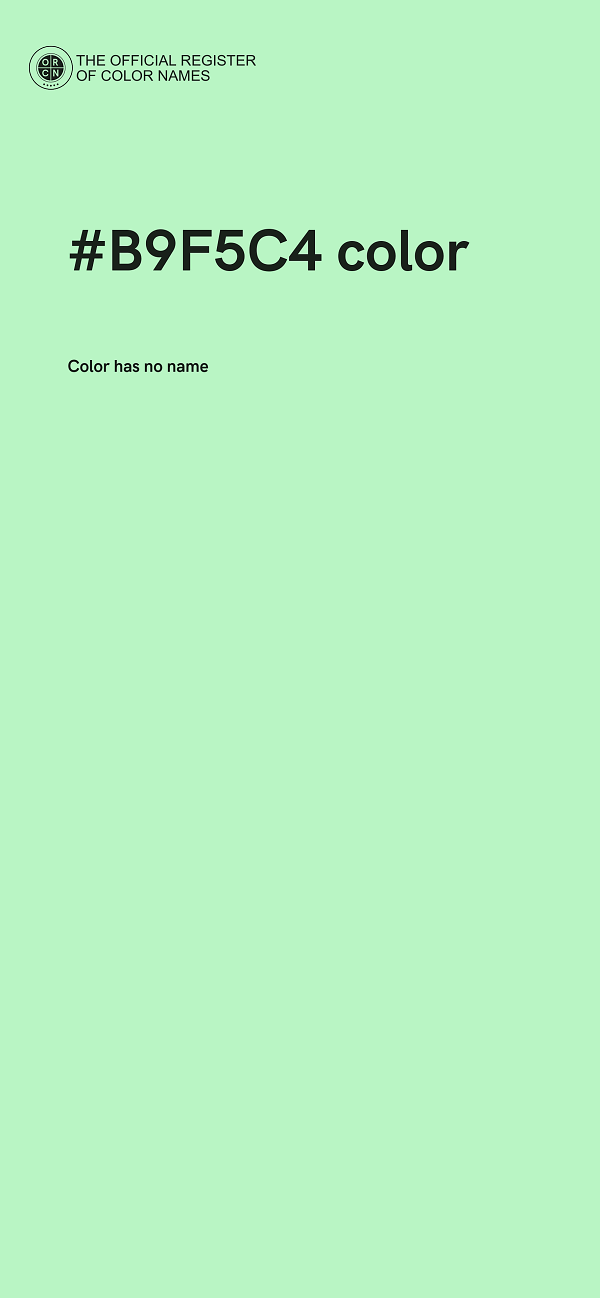 #B9F5C4 color image