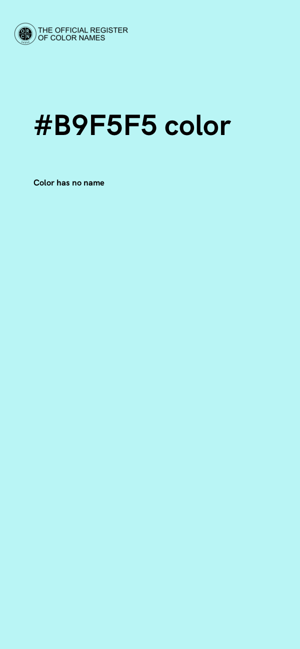 #B9F5F5 color image