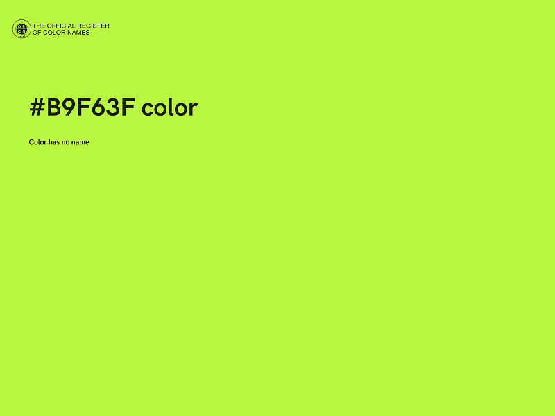 #B9F63F color image