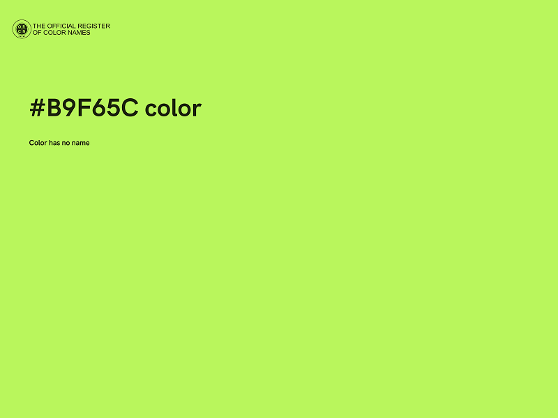 #B9F65C color image