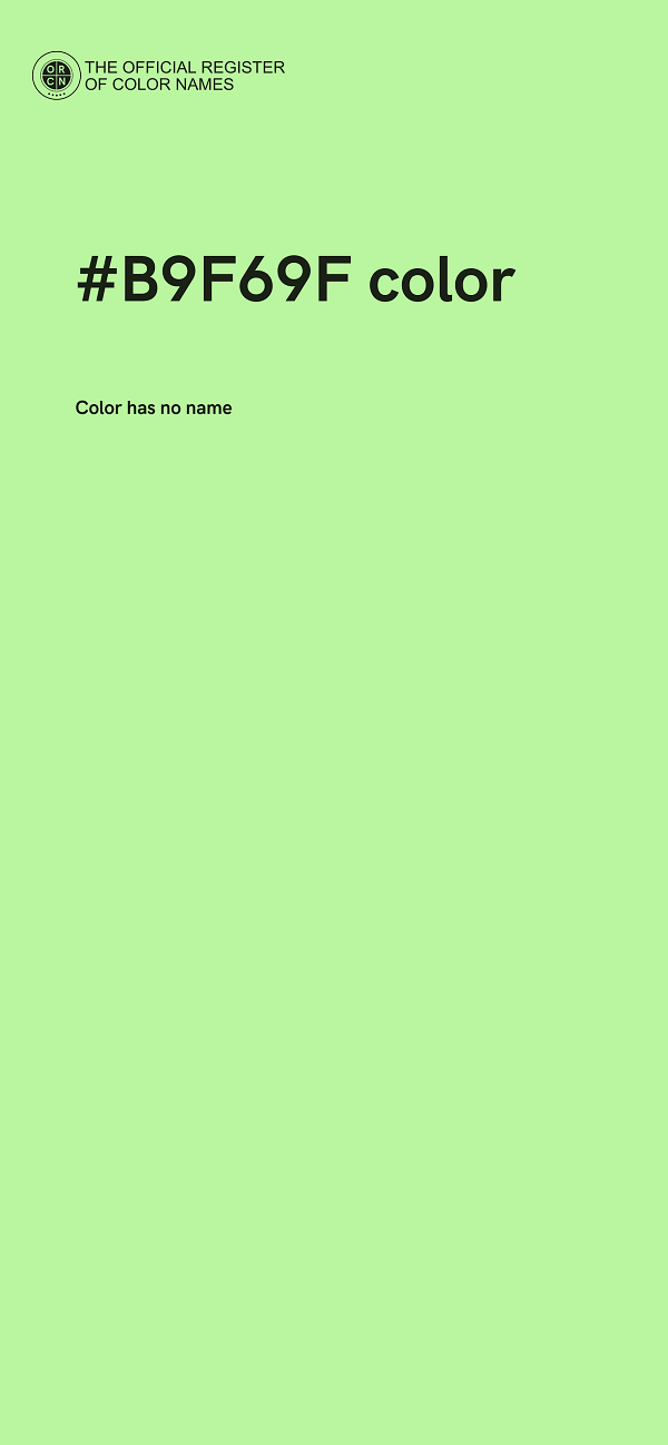 #B9F69F color image