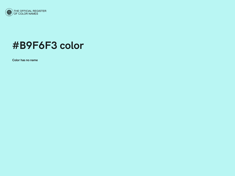 #B9F6F3 color image