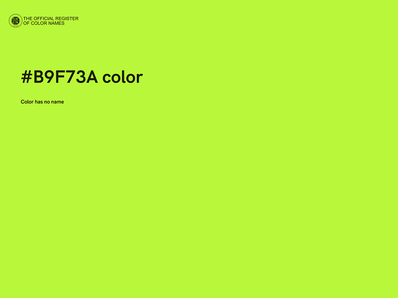 #B9F73A color image