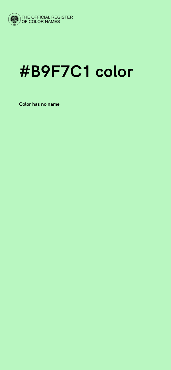 #B9F7C1 color image