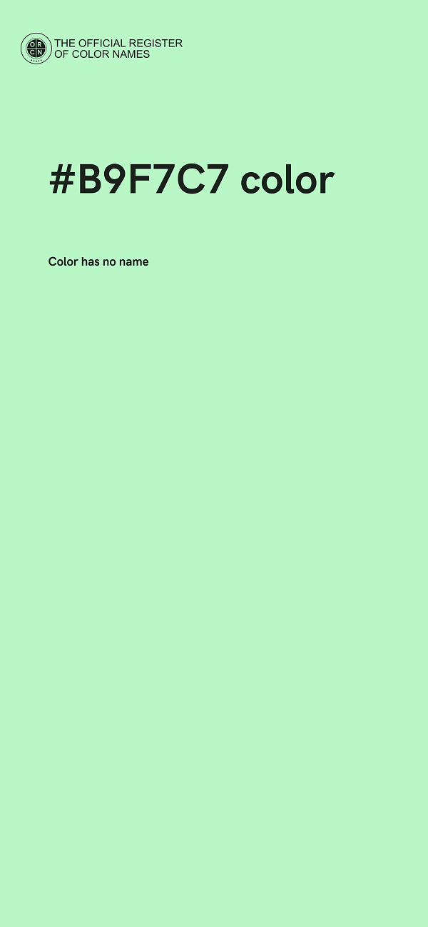 #B9F7C7 color image