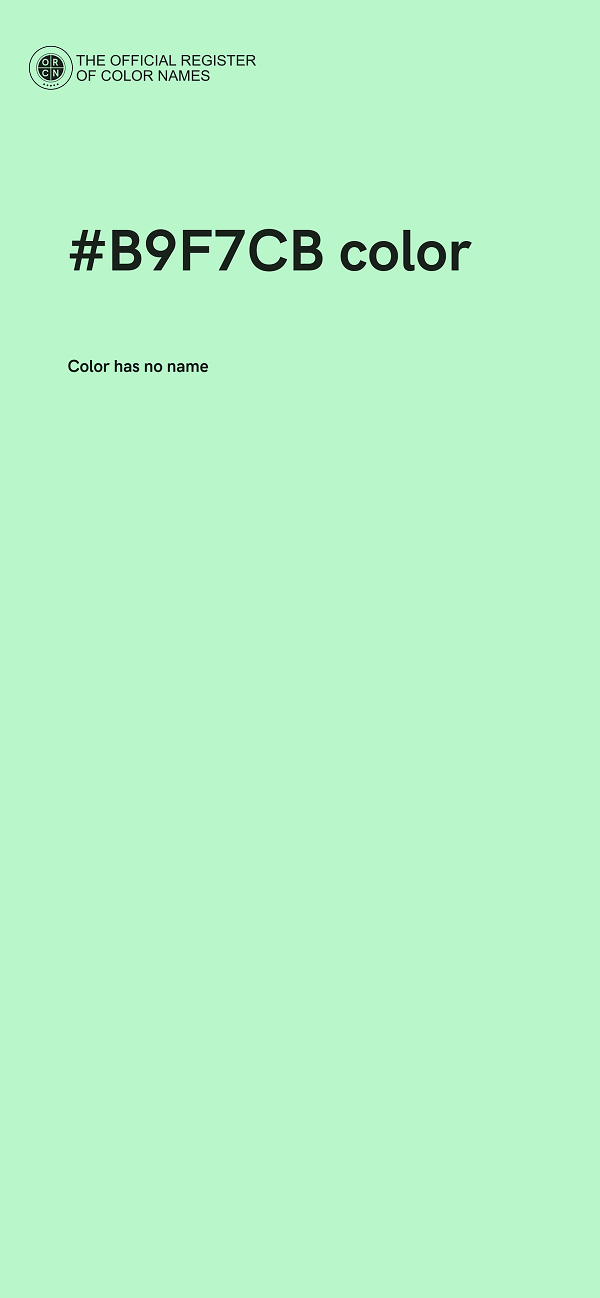 #B9F7CB color image