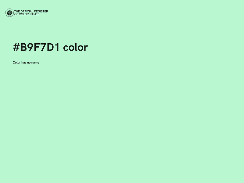 #B9F7D1 color image