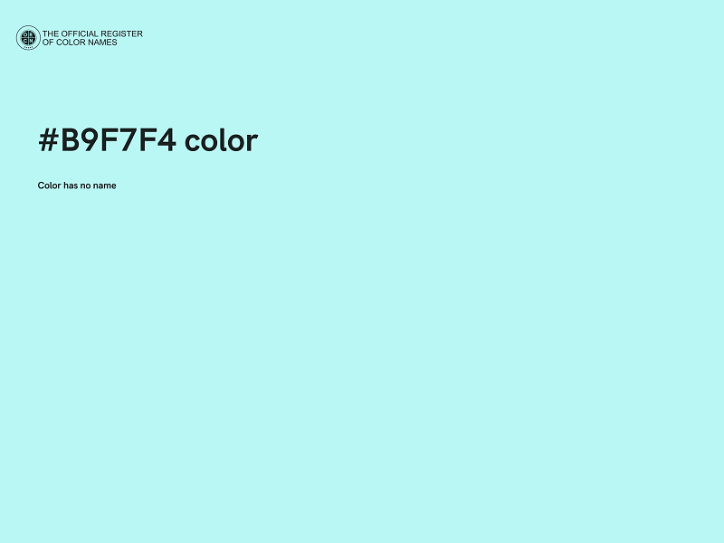 #B9F7F4 color image