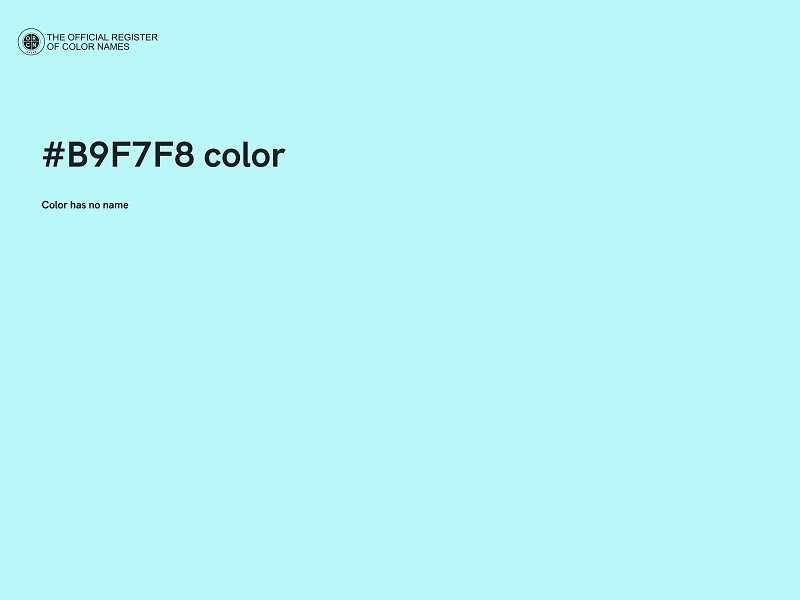 #B9F7F8 color image