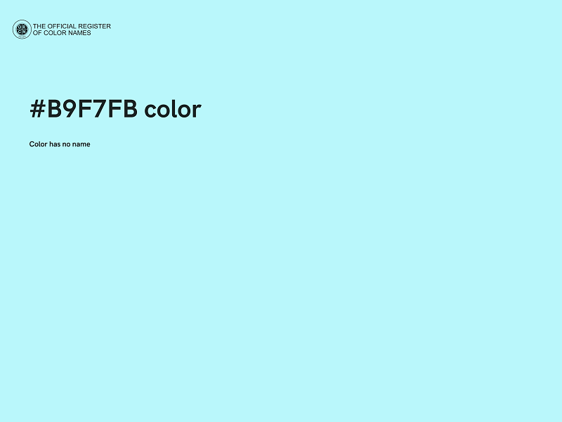 #B9F7FB color image
