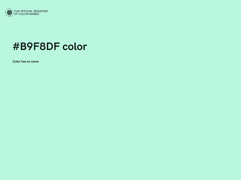 #B9F8DF color image