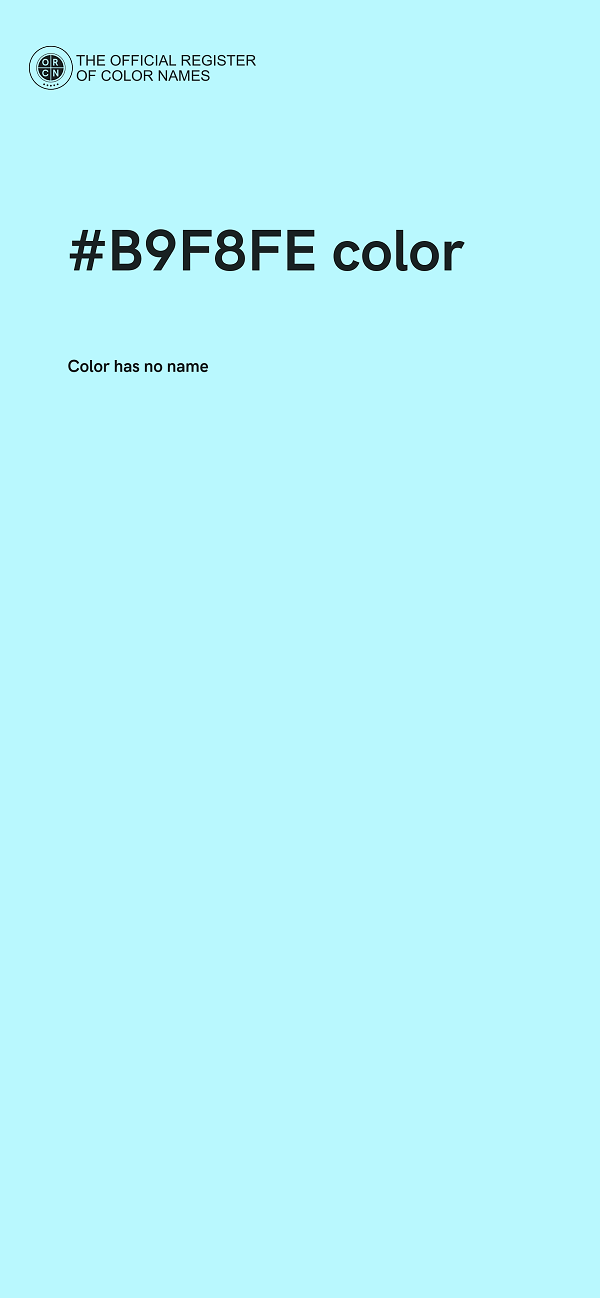 #B9F8FE color image