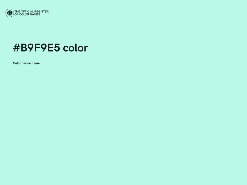 #B9F9E5 color image