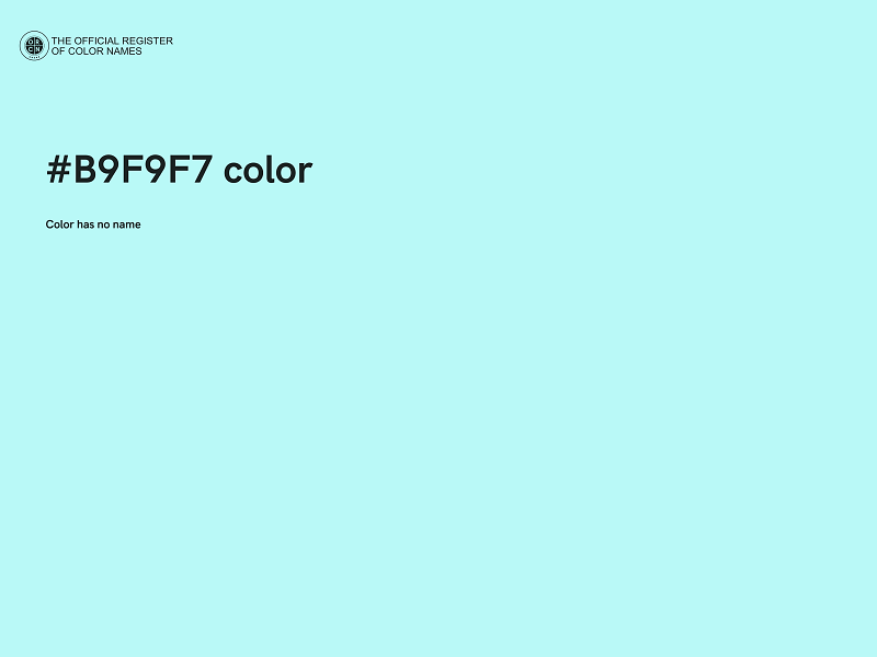 #B9F9F7 color image