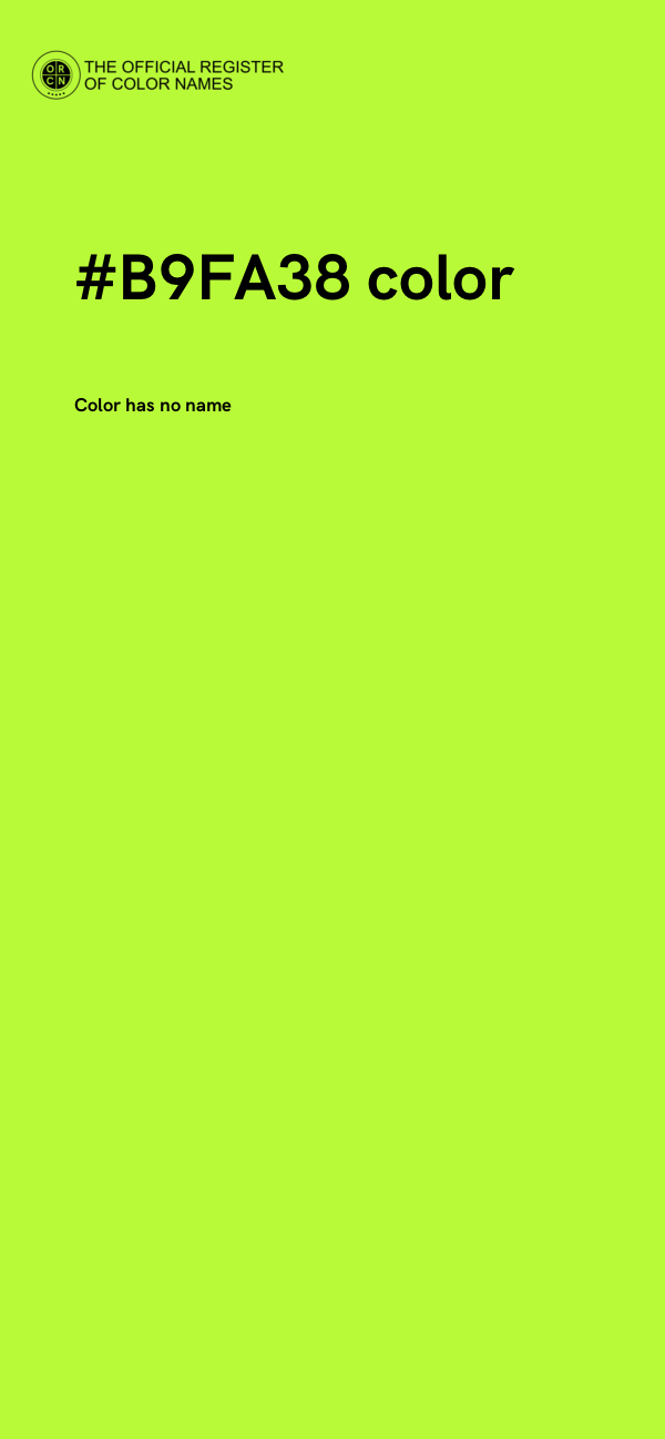 #B9FA38 color image