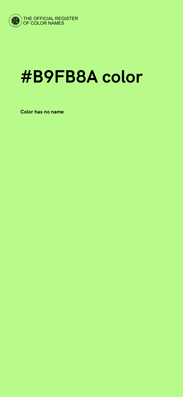 #B9FB8A color image