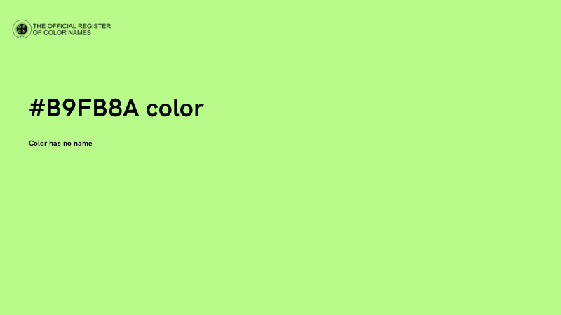 #B9FB8A color image