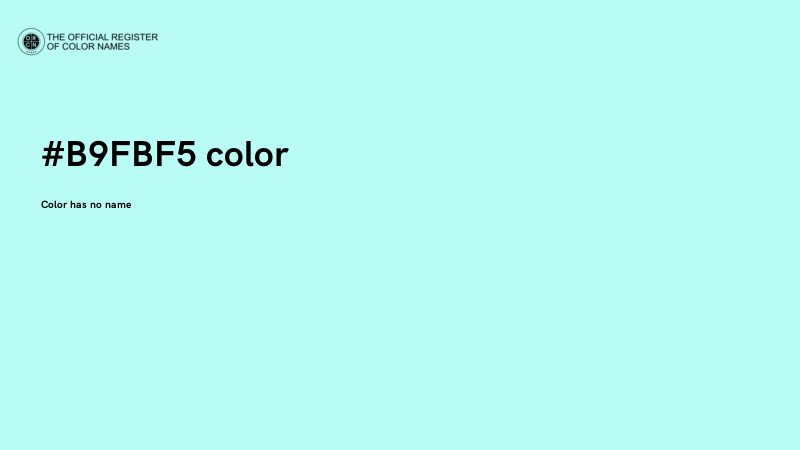 #B9FBF5 color image