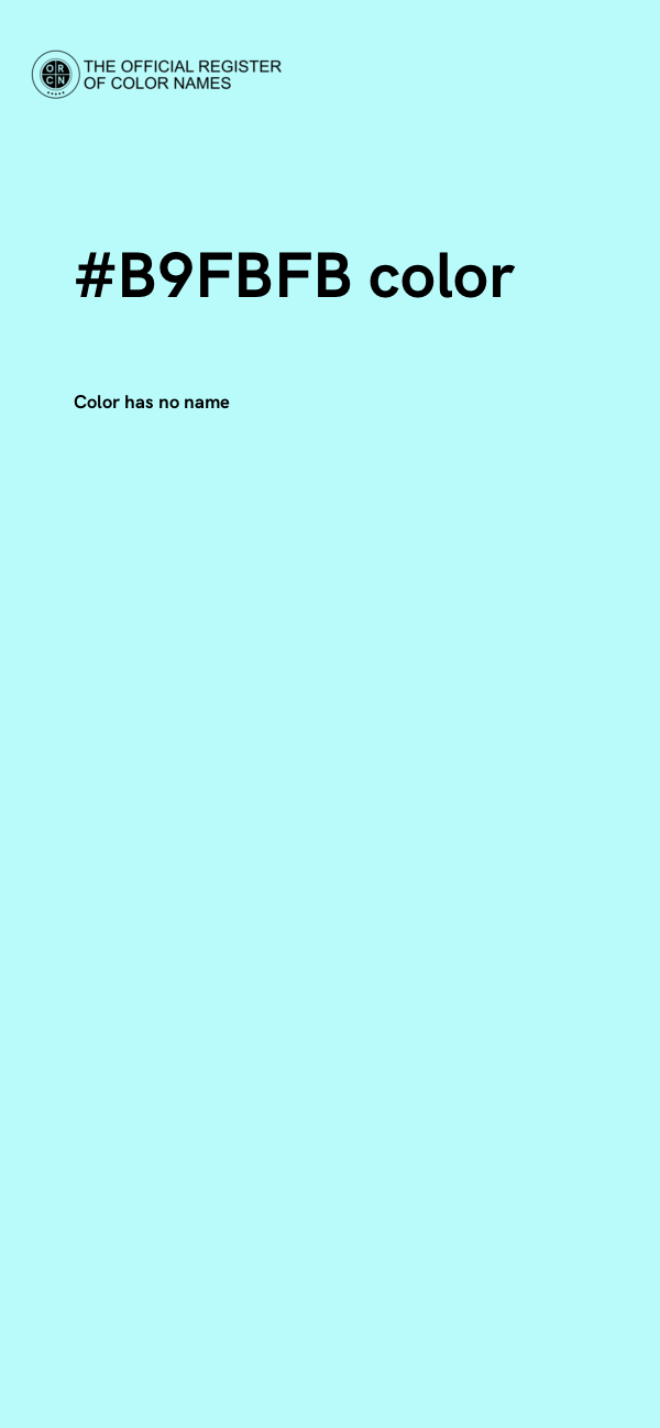 #B9FBFB color image