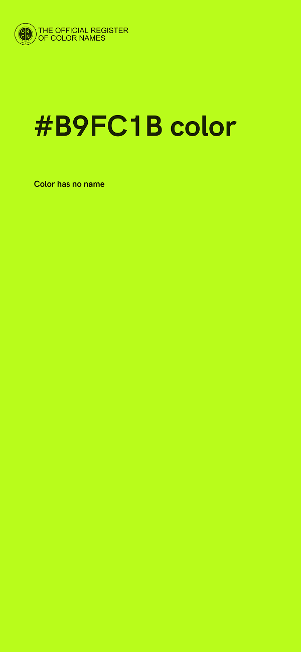 #B9FC1B color image