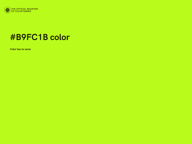 #B9FC1B color image
