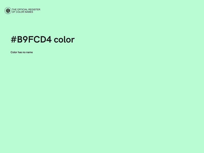 #B9FCD4 color image