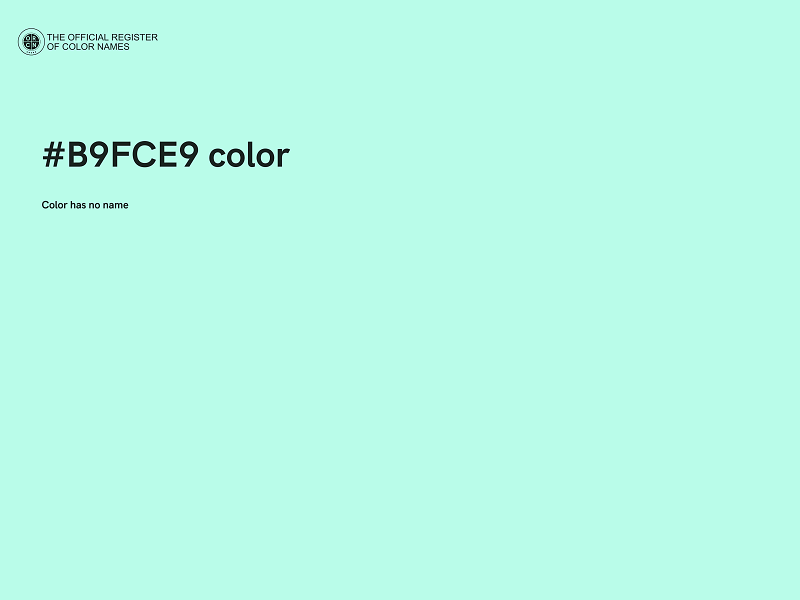 #B9FCE9 color image