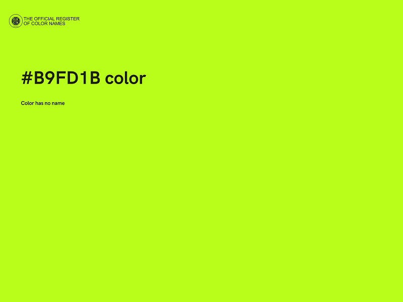 #B9FD1B color image