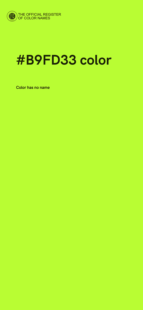 #B9FD33 color image