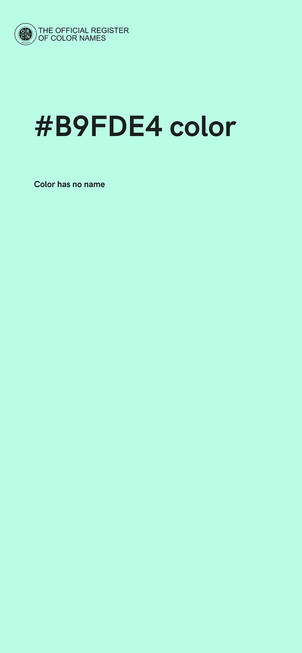 #B9FDE4 color image