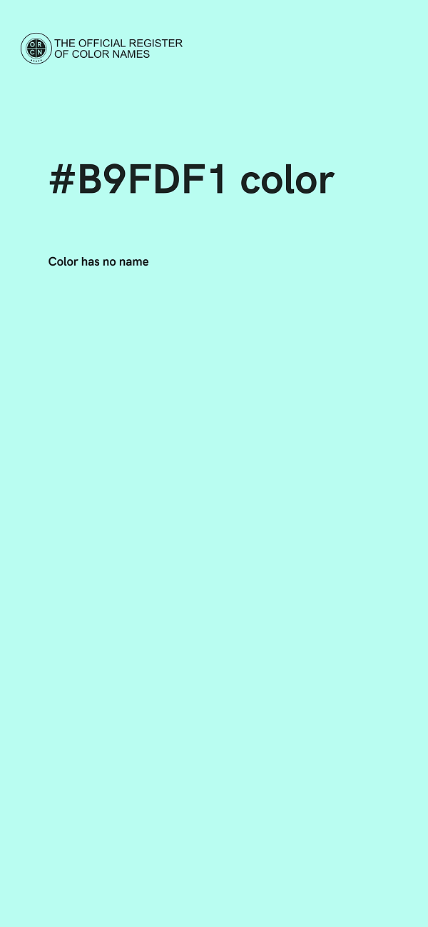 #B9FDF1 color image