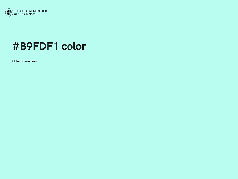 #B9FDF1 color image