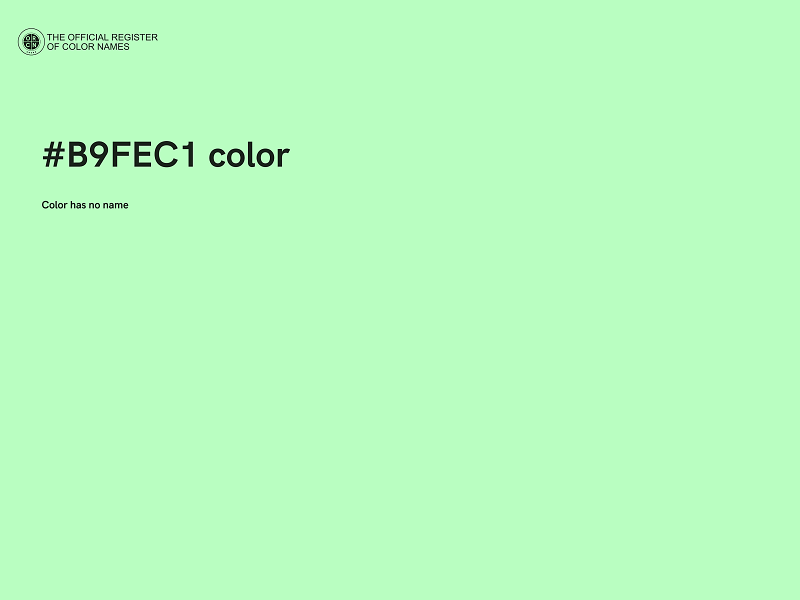 #B9FEC1 color image