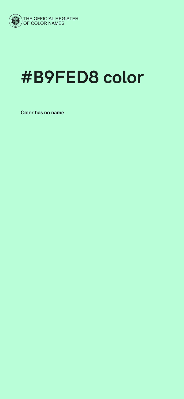 #B9FED8 color image
